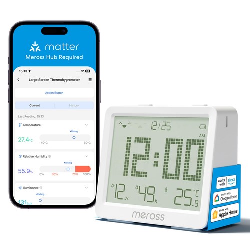 Meross smart thermometer - meross,